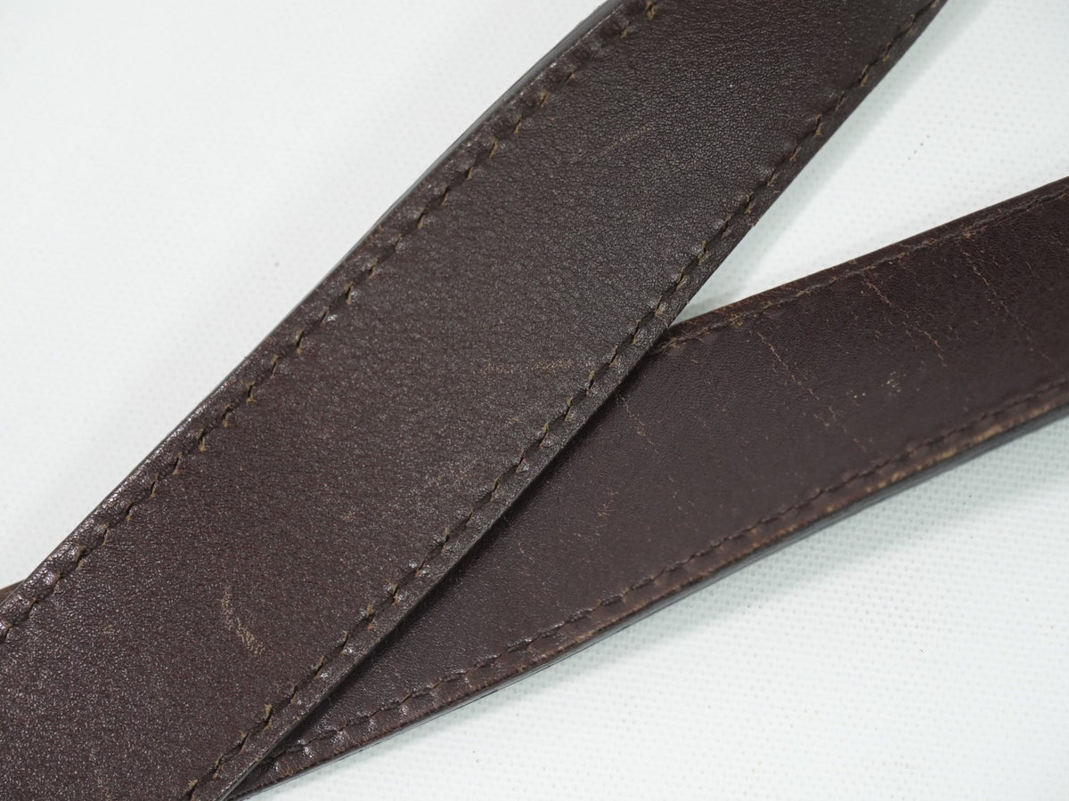 Gucci Flap Messenger Bag (Outlet) Guccissima Leather Brown Leather Shoulder Bag Bag (Pre-Owned)