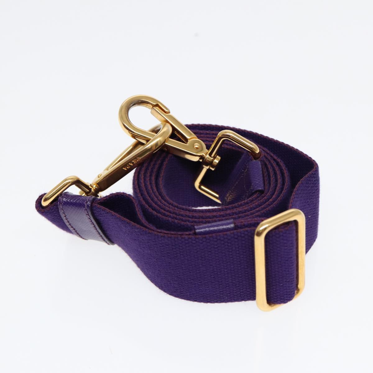 Prada Canapa Purple Canvas Handbag (Pre-Owned)