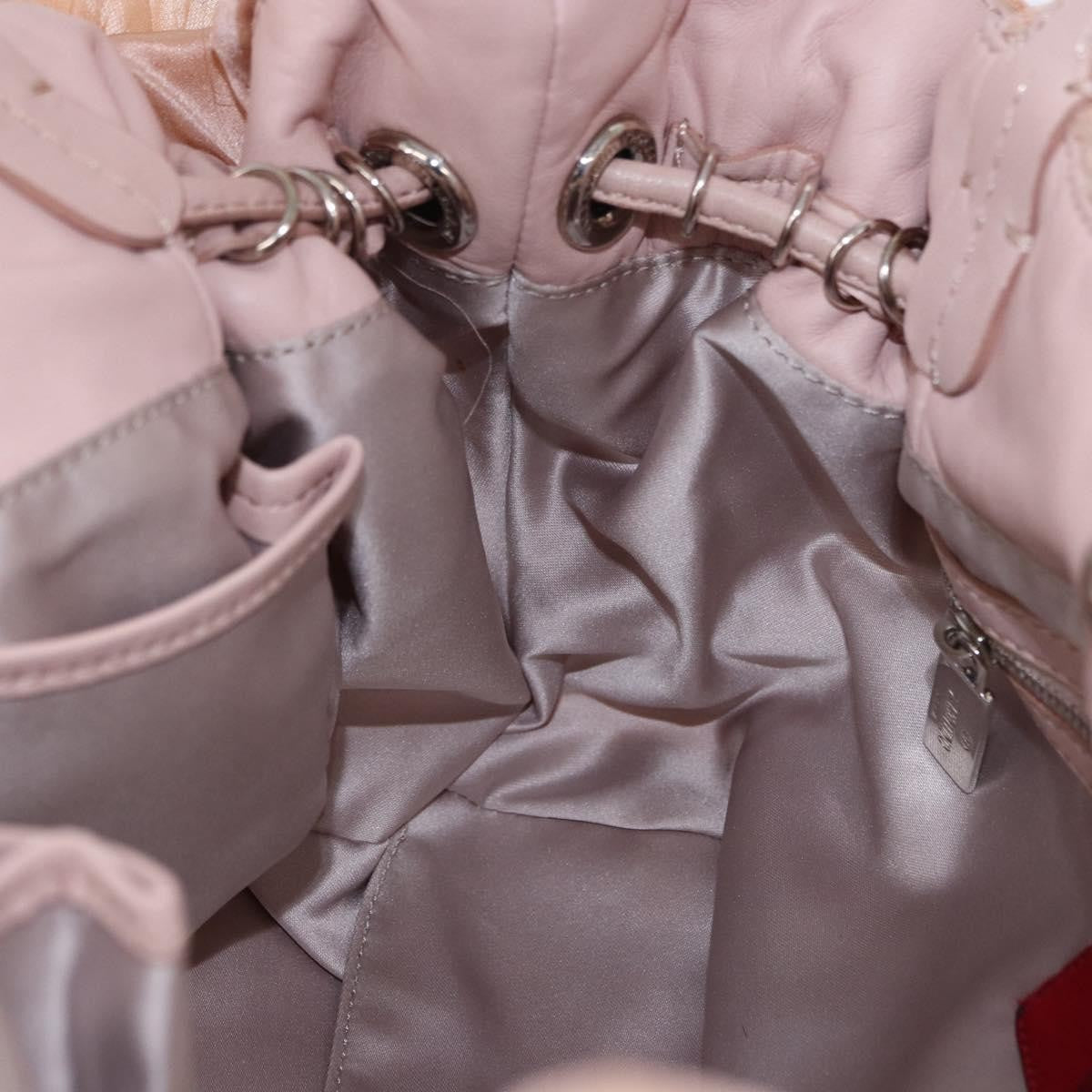 Valentino Garavani Rosier Tote Silk Pink Leather Tote Bag Bag (Pre-Owned)