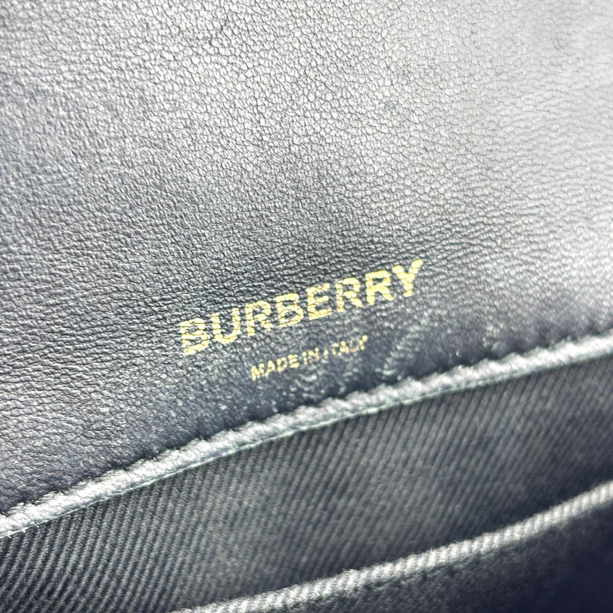 Burberry Lola Bum Quilted Lambskin Black Leather Handbag (Pre-Owned)