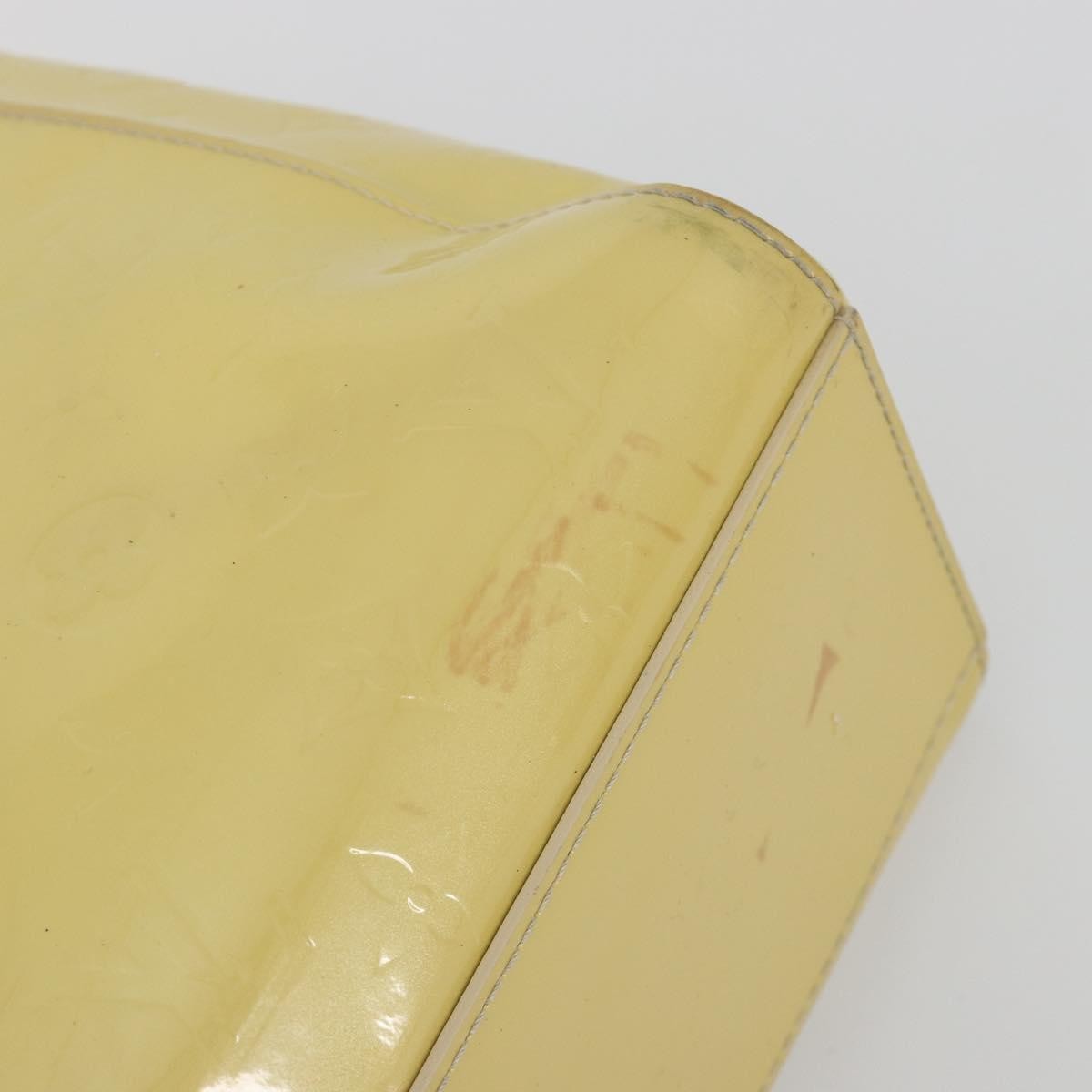 Louis Vuitton Catalina Monogram Vernis Yellow Patent_Leather Tote Bag Bag (Pre-Owned)