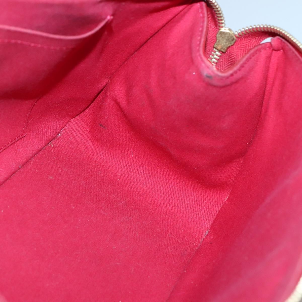 Louis Vuitton Rosewood Avenue Monogram Vernis Red Patent_Leather Handbag (Pre-Owned)