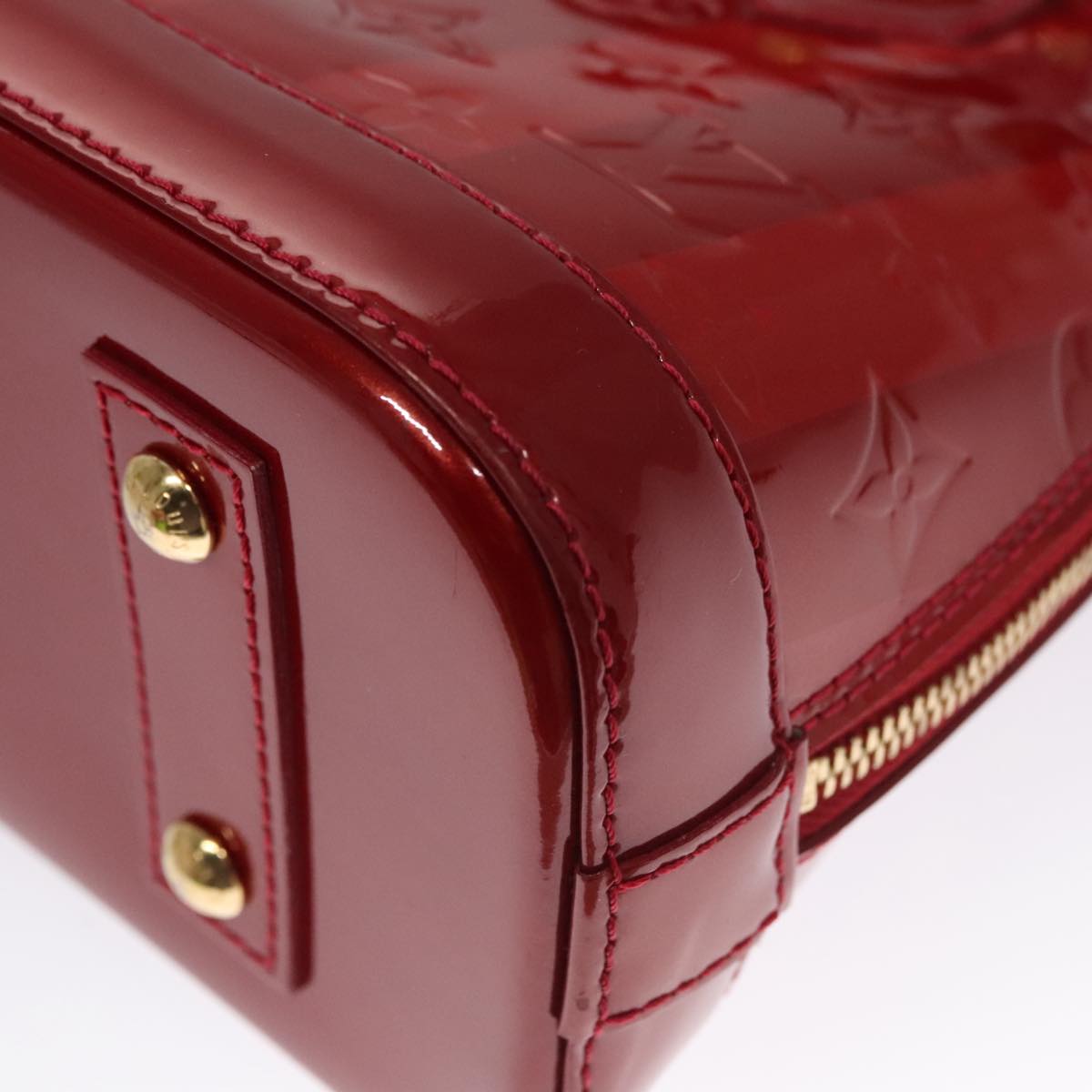 Louis Vuitton Alma Red Patent Leather Handbag (Pre-Owned)