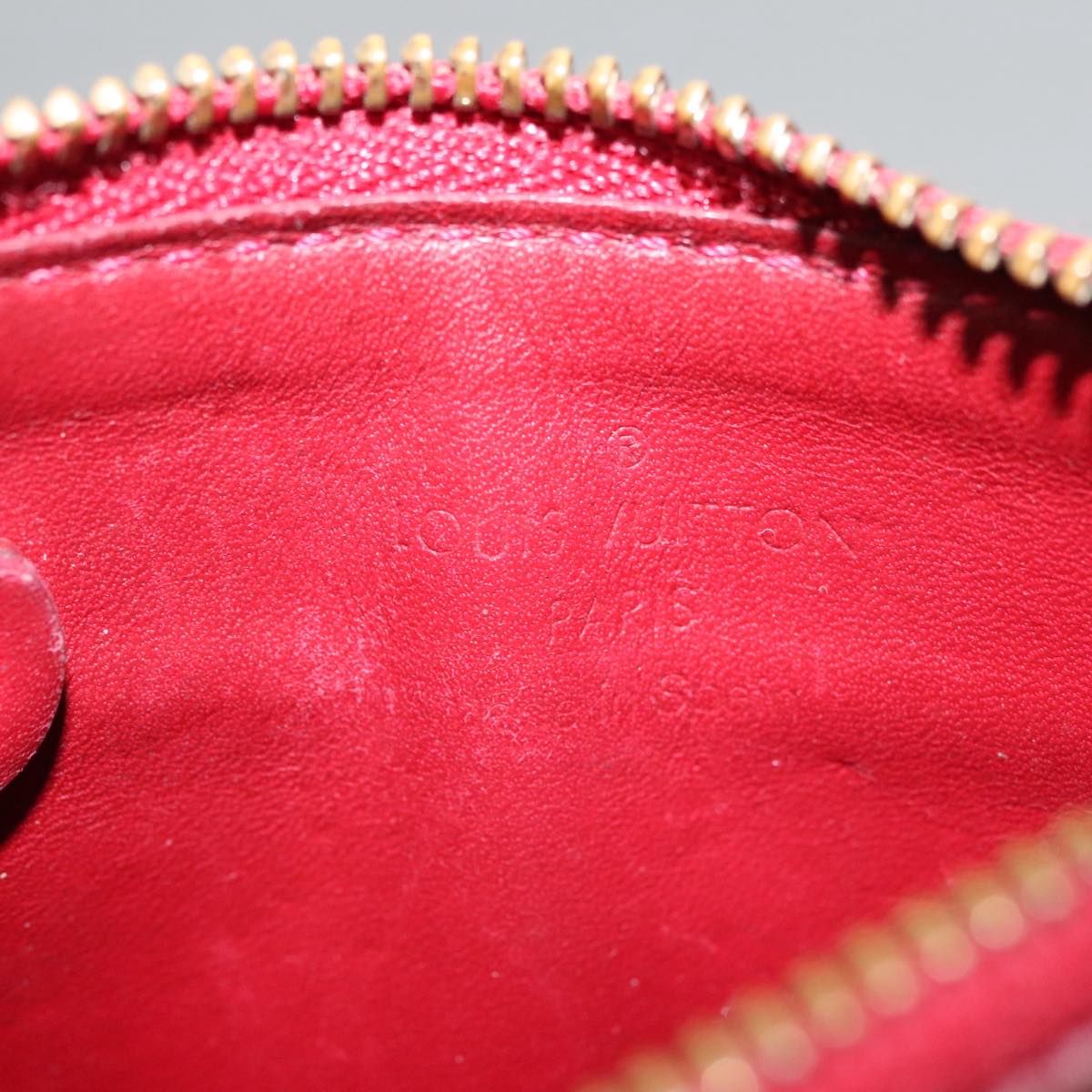 Louis Vuitton Pochette Clés Red Patent Leather Wallet  (Pre-Owned)