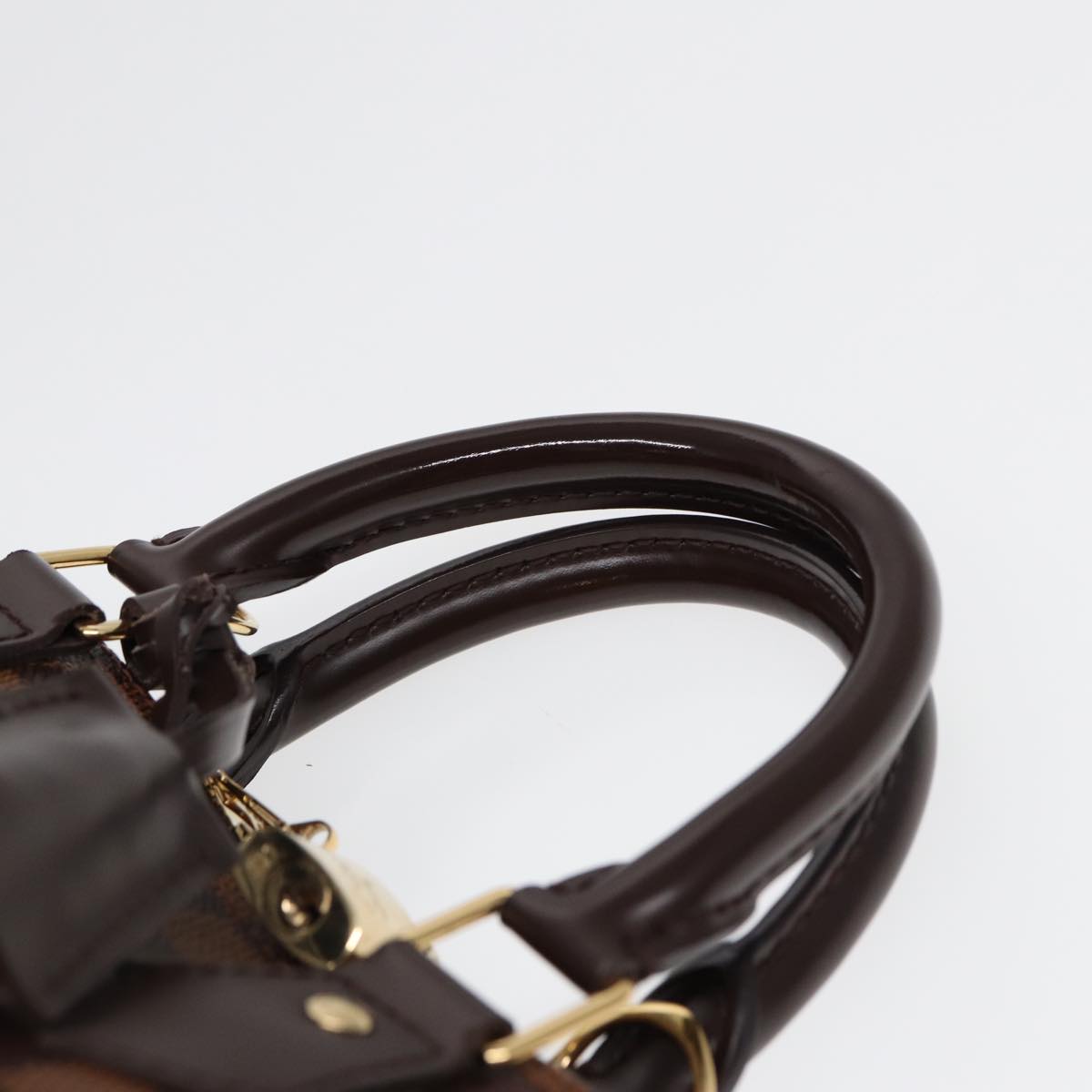 Louis Vuitton Alma Brown Canvas Handbag (Pre-Owned)