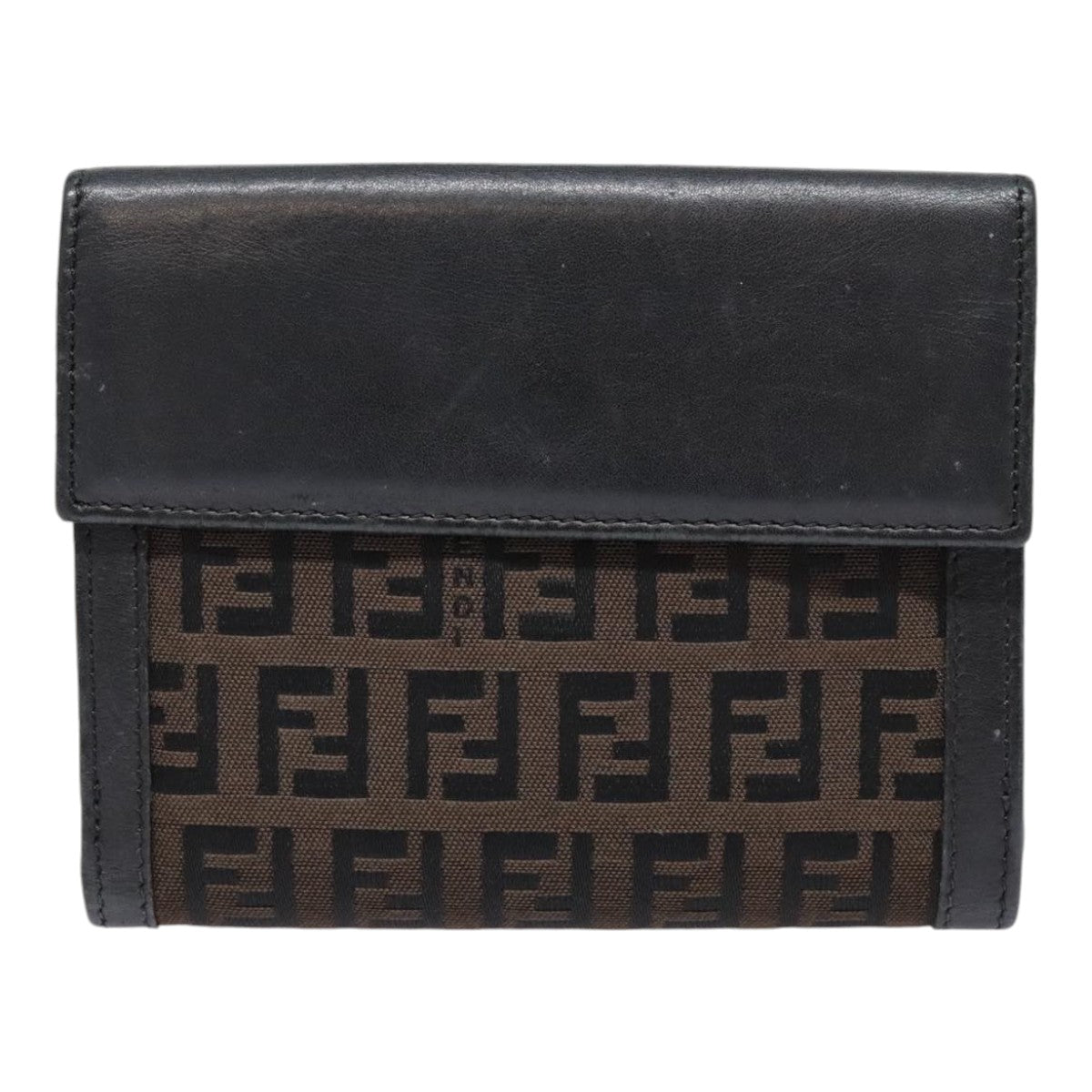 Fendi Zucca Brown Canvas Wallet  (Pre-Owned)
