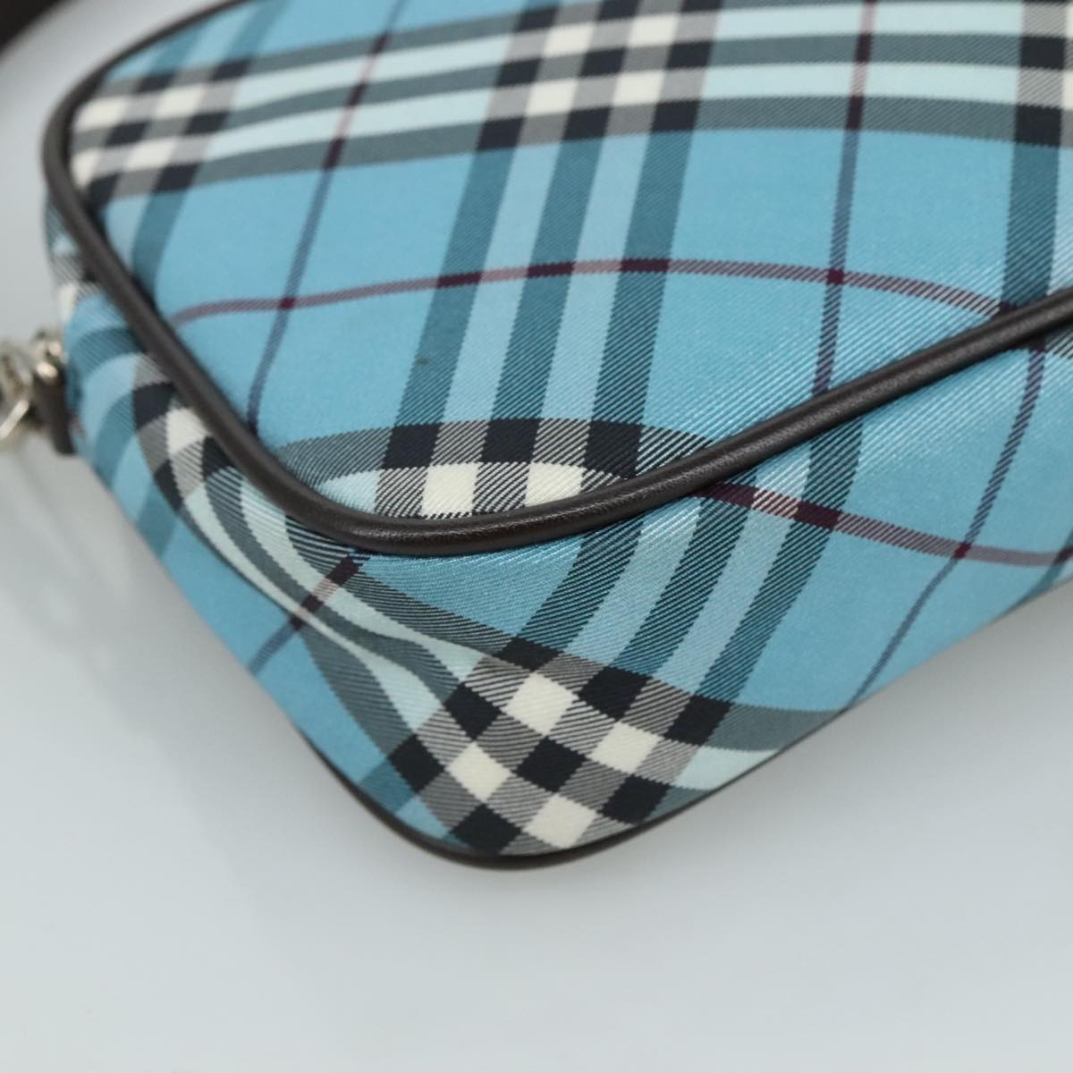 Burberry Blue Label Blue Canvas Clutch Bag (Pre-Owned)