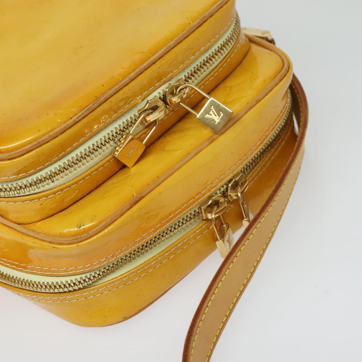 Louis Vuitton Wooster Yellow Patent Leather Shoulder Bag (Pre-Owned)