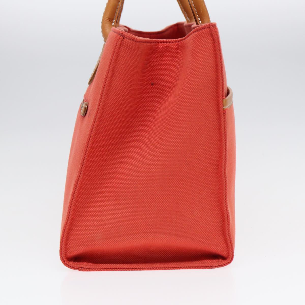 Burberry Orange Canvas Handbag (Pre-Owned)