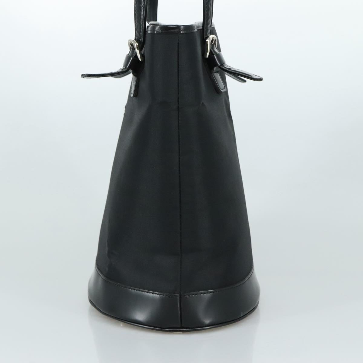 Burberry Nova Check Black Leather Tote Bag (Pre-Owned)