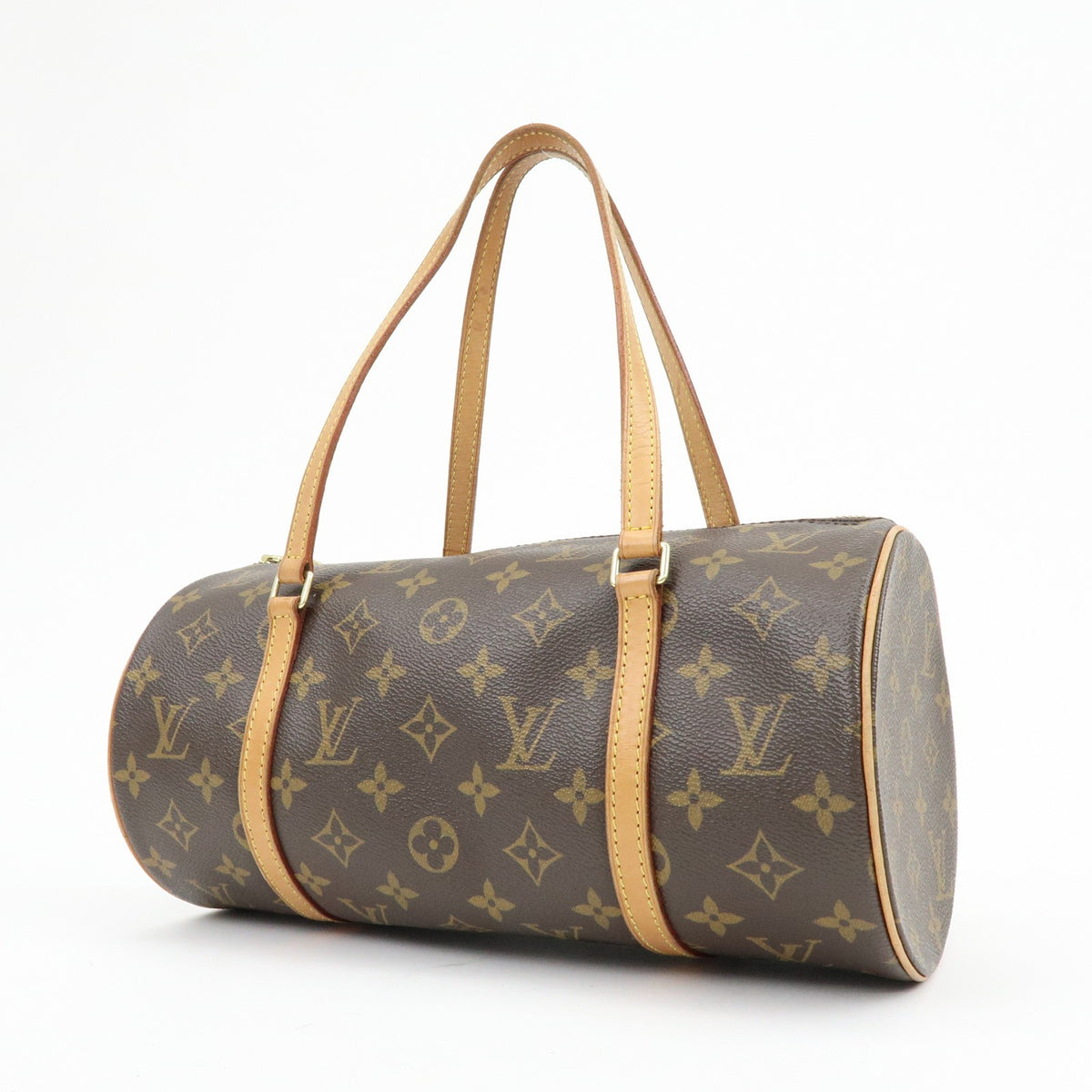 Louis Vuitton Papillon Monogram Canvas Brown Canvas Handbag (Pre-Owned)