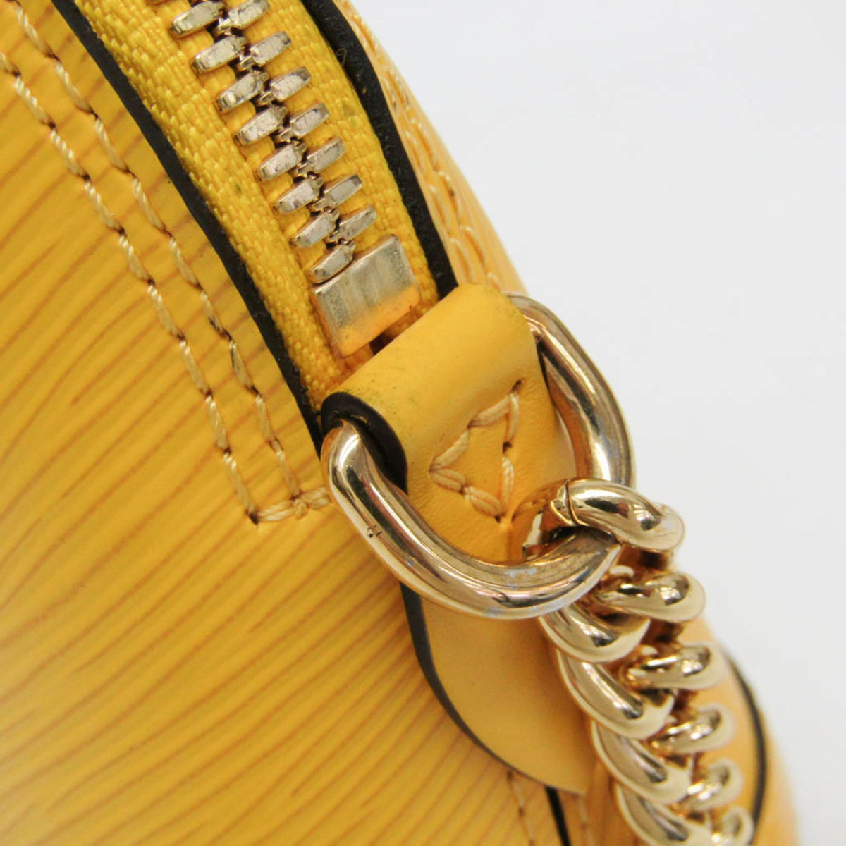 Louis Vuitton Alma Chain Epi Leather Yellow Leather Shoulder Bag Bag (Pre-Owned)