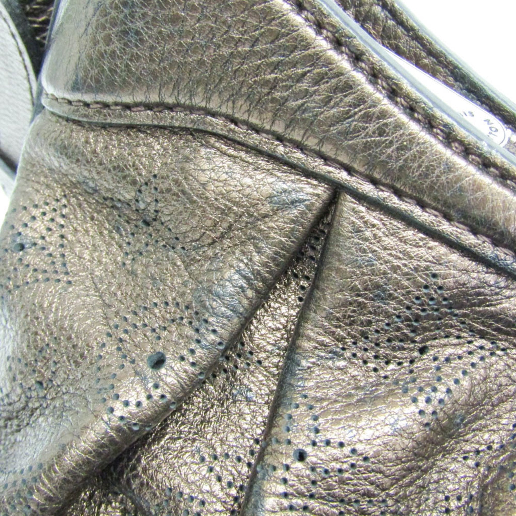 Louis Vuitton Mahina Brown Leather Shoulder Bag (Pre-Owned)