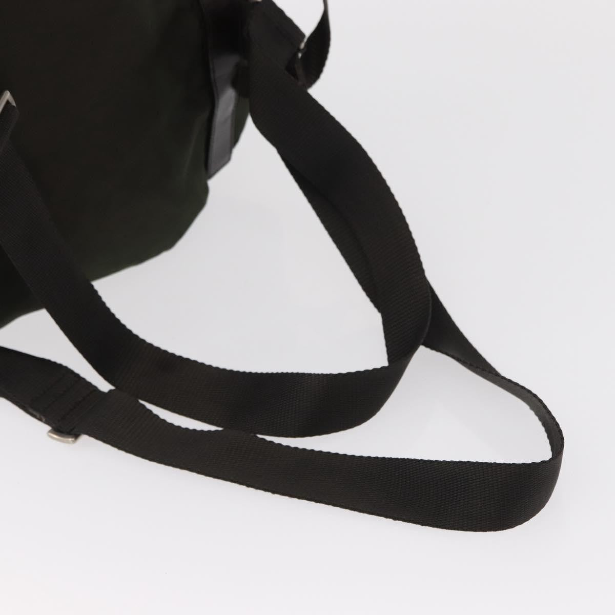 Prada Double Front Pocket Tessuto Khaki Nylon Backpack Bag (Pre-Owned)
