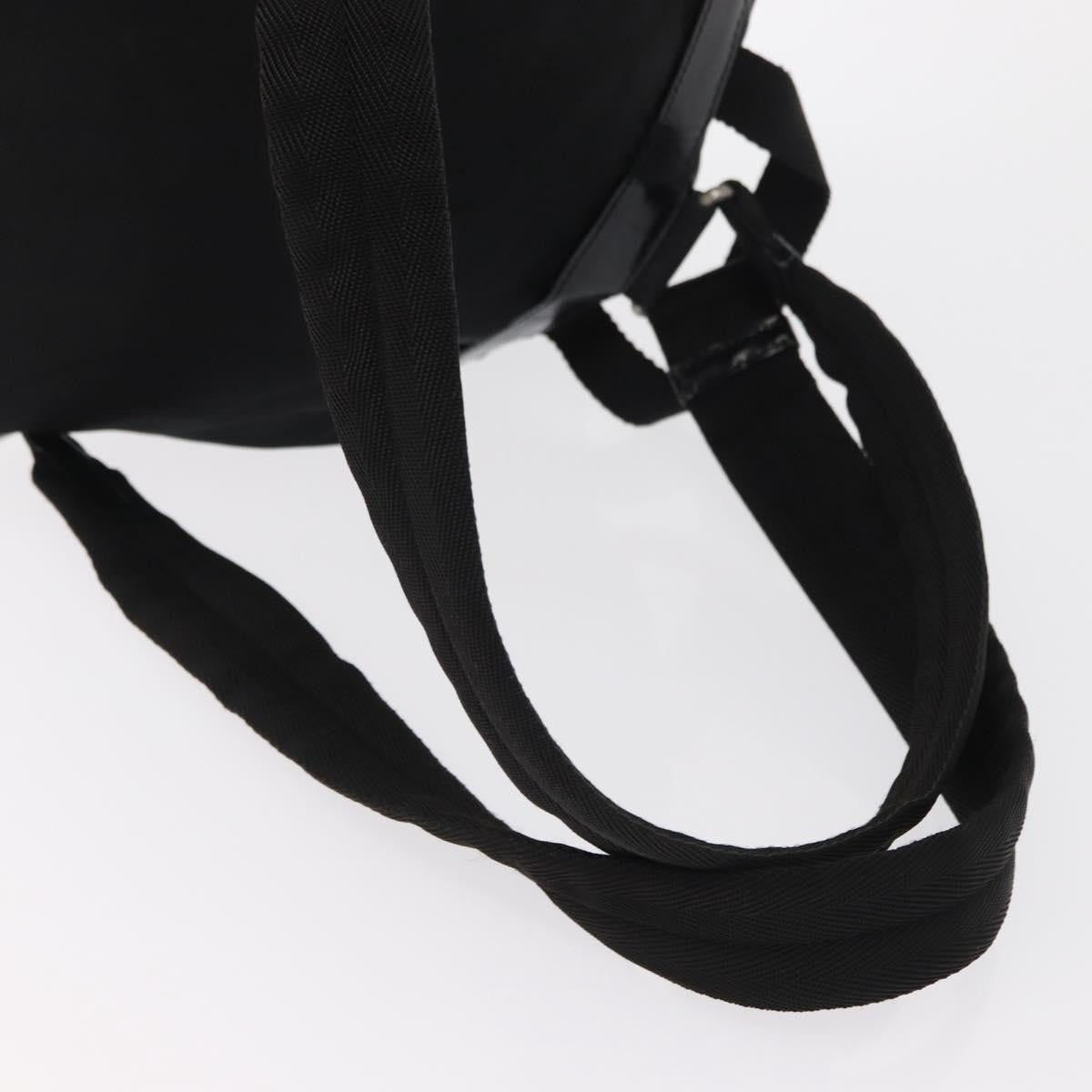 Prada Double Front Pocket Tessuto Black Nylon Backpack Bag (Pre-Owned)