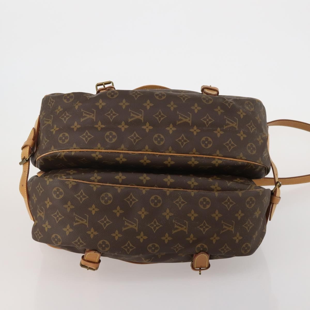 Louis Vuitton Saumur Monogram Canvas Brown Canvas Shoulder Bag Bag (Pre-Owned)