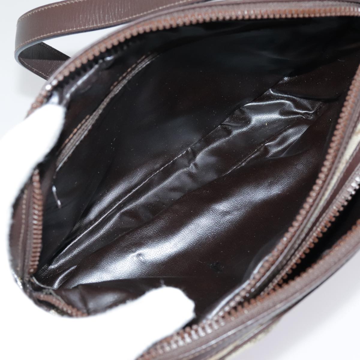 Céline C Brown Canvas Shoulder Bag (Pre-Owned)
