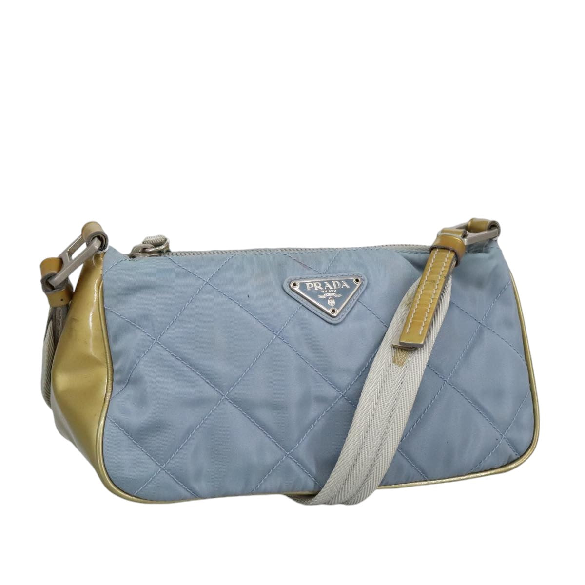 Prada Re-Nylon Blue Synthetic Shoulder Bag (Pre-Owned)