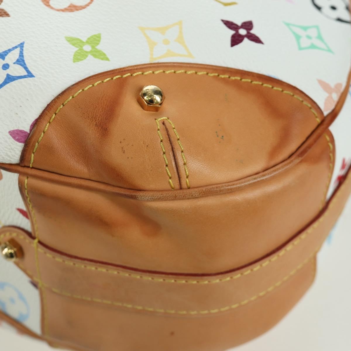 Louis Vuitton Greta Monogram Multicolor White Canvas Shoulder Bag Bag (Pre-Owned)