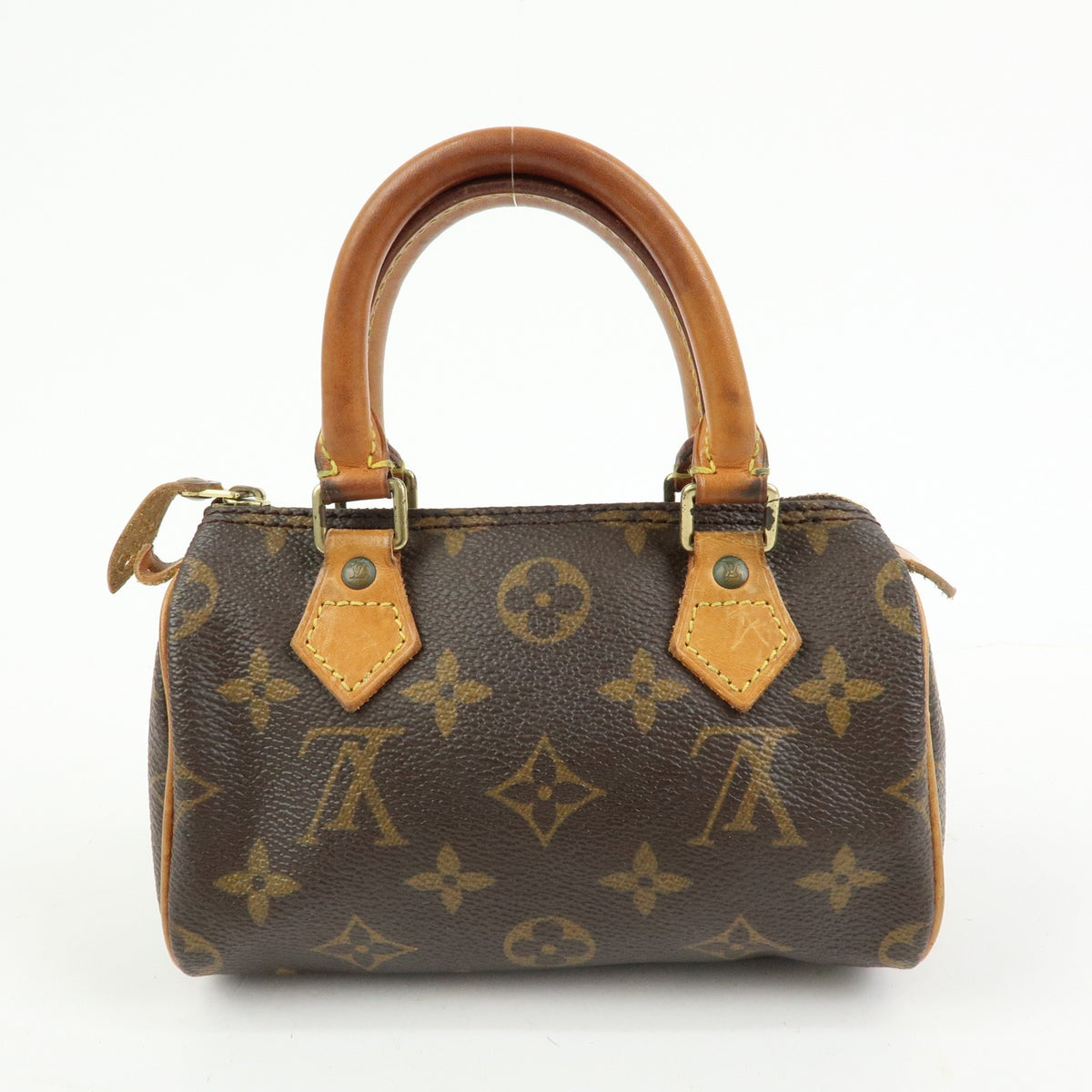 Louis Vuitton Speedy Mini Hl Monogram Canvas Brown Canvas Handbag (Pre-Owned)