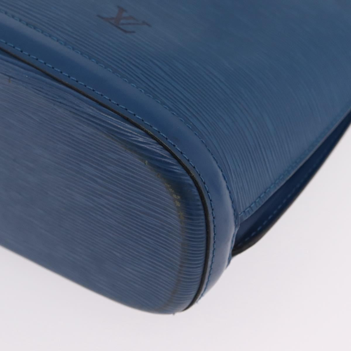 Louis Vuitton Lussac Epi Leather Blue Leather Handbag (Pre-Owned)