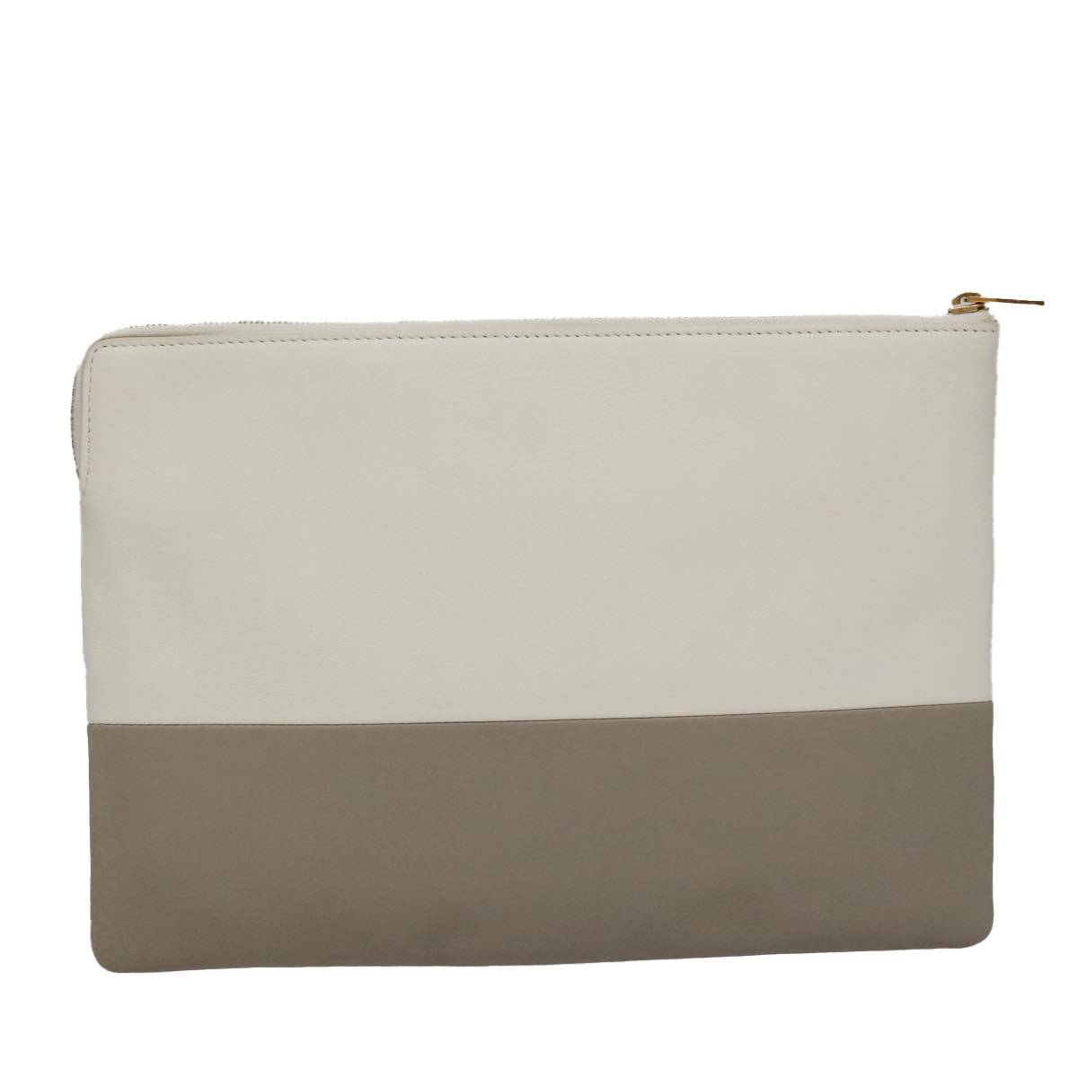 Céline White Leather Clutch Bag (Pre-Owned)