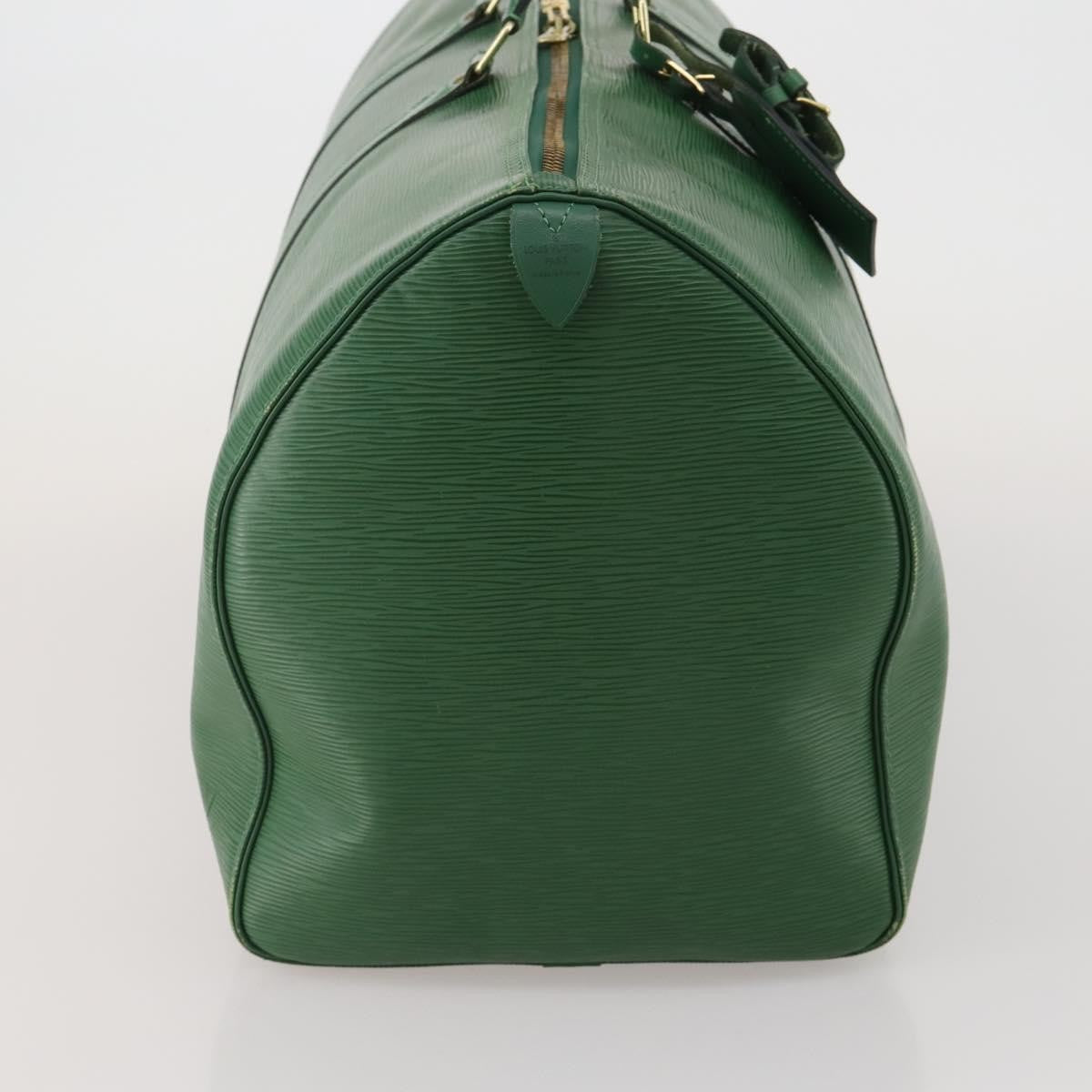 Louis Vuitton Keepall Bag Epi Leather Green Leather Travel Bag Bag (Pre-Owned)