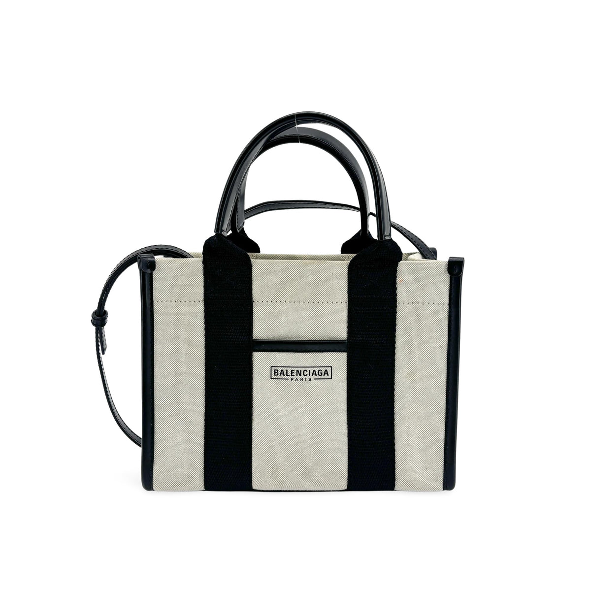 Balenciaga Hardware Canvas Black Canvas Tote Bag Bag (Pre-Owned)