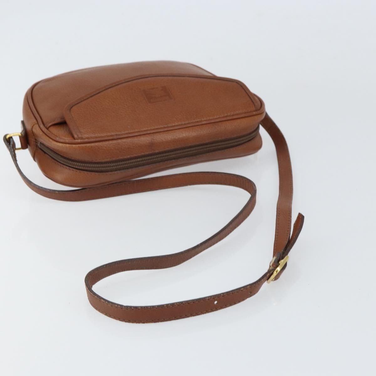 Burberry Vintage Leather Brown Leather Shoulder Bag Bag (Pre-Owned)