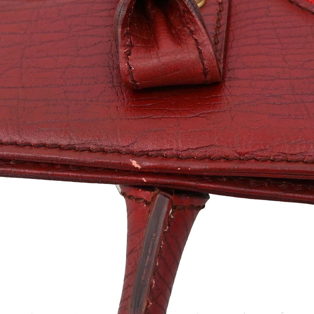 Gucci Horsebit Bracket Gg Canvas Red Canvas Tote Bag Bag (Pre-Owned)