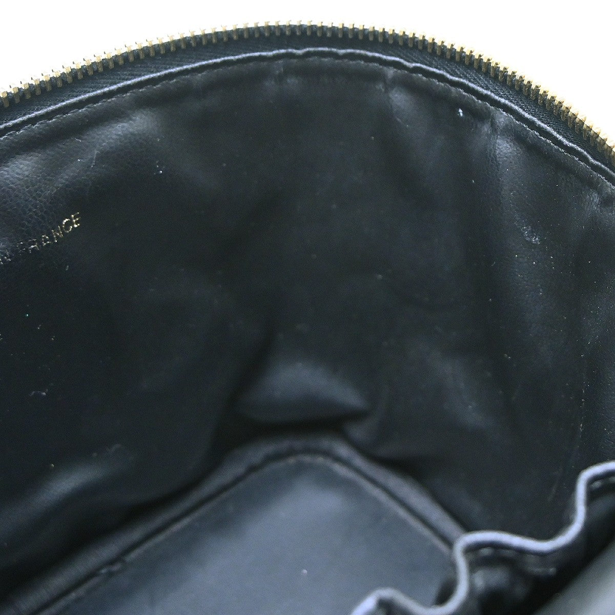 Chanel Vintage Timeless Cosmetic Case Caviar Black Leather Handbag (Pre-Owned)