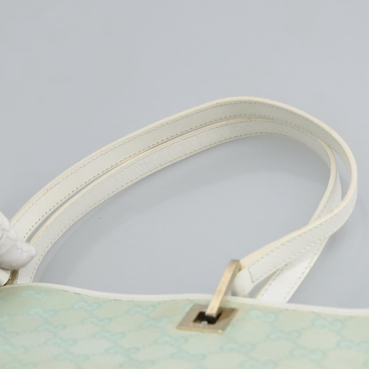 Gucci Blue Canvas Tote Bag (Pre-Owned)