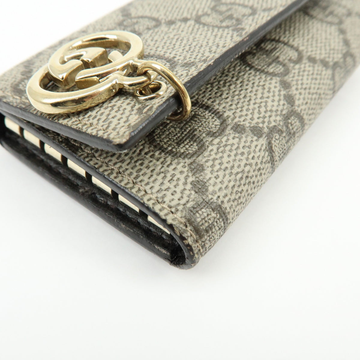 Gucci Interlocking G French Gg Coated Canvas Beige Canvas Wallets Accessory (Pre-Owned)
