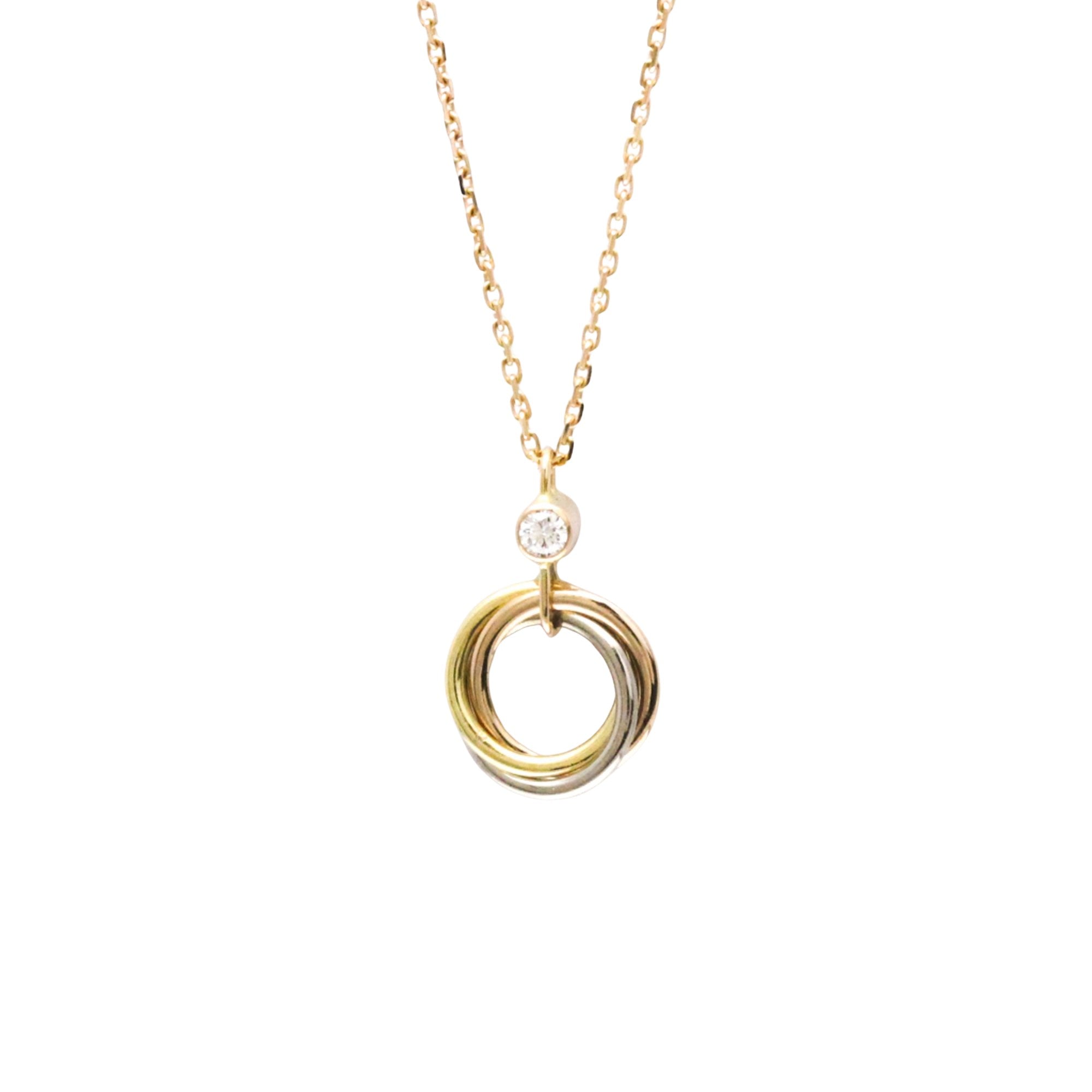 Cartier Baby Trinity Gold Yellow Gold Necklace Jewelry (Pre-Owned)