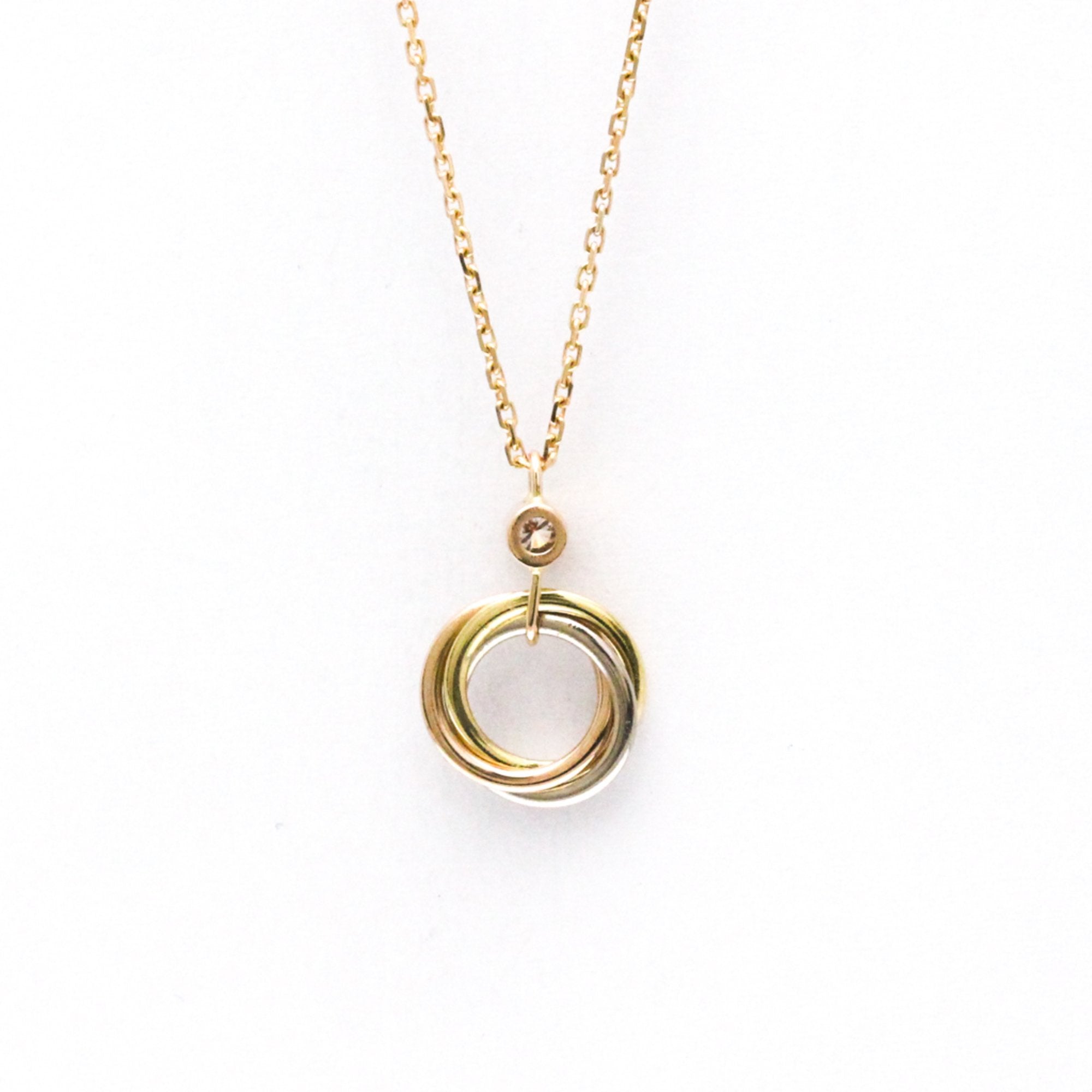 Cartier Baby Trinity Gold Yellow Gold Necklace Jewelry (Pre-Owned)