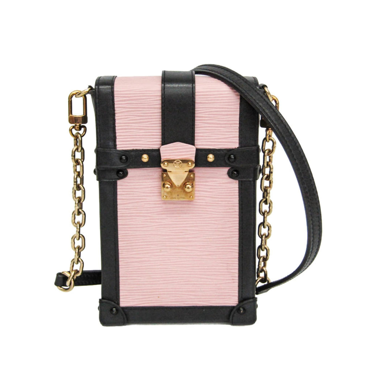 Louis Vuitton Vertical Trunk Pochette Epi Leather Pink Leather Clutche & Pouche Bag (Pre-Owned)