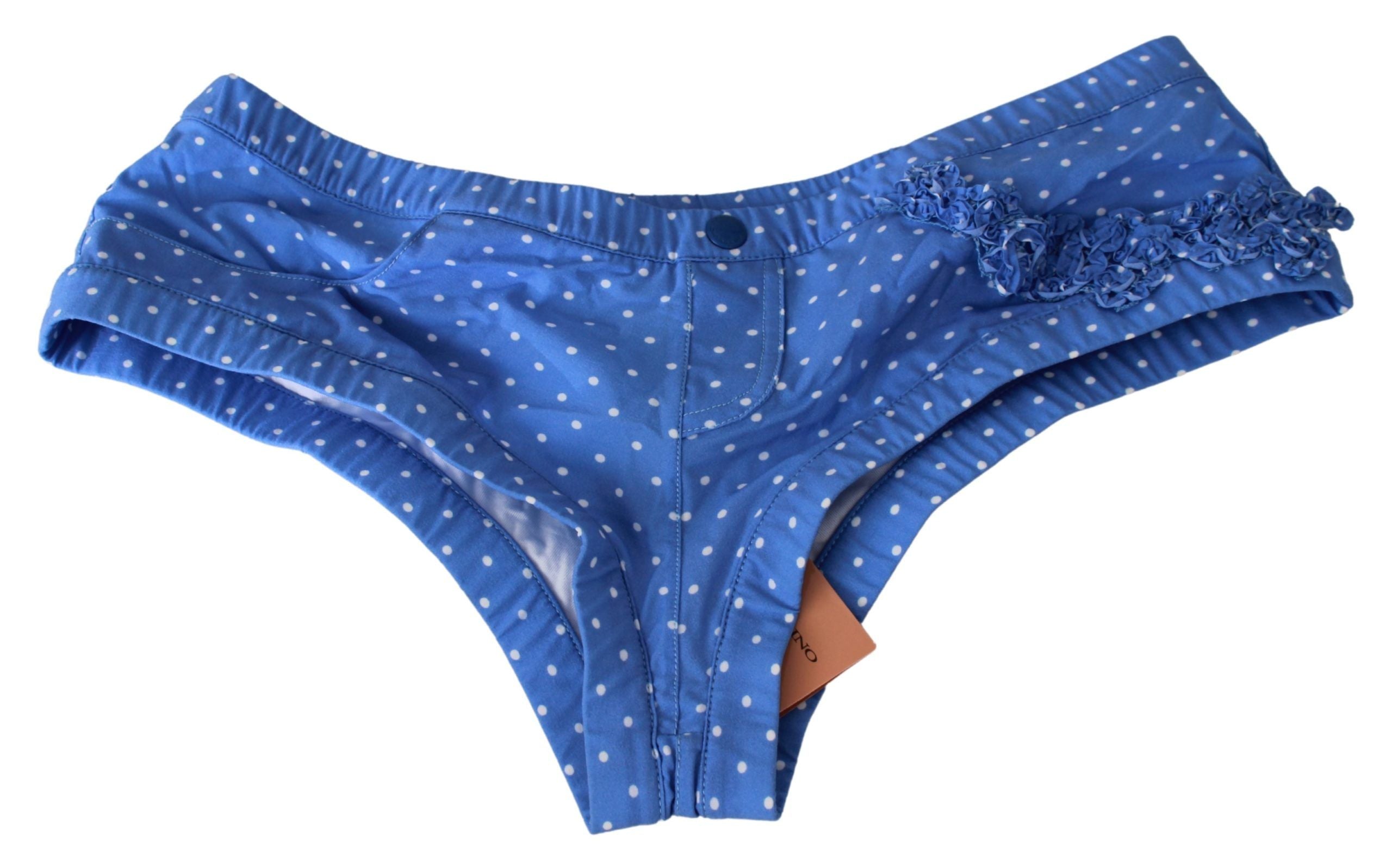 Ermanno Scervino Blue Shorts Beachwear Bikini Bottoms Women's Swimsuit