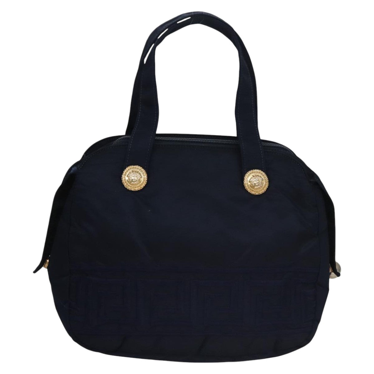 Versace Navy Synthetic Handbag (Pre-Owned)