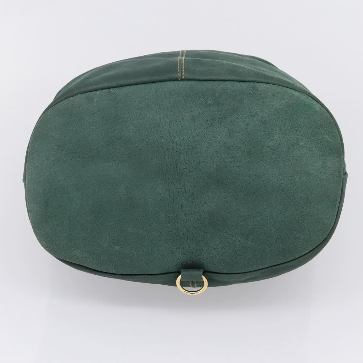 Fendi Handbag Suede Green Suede Handbag (Pre-Owned)