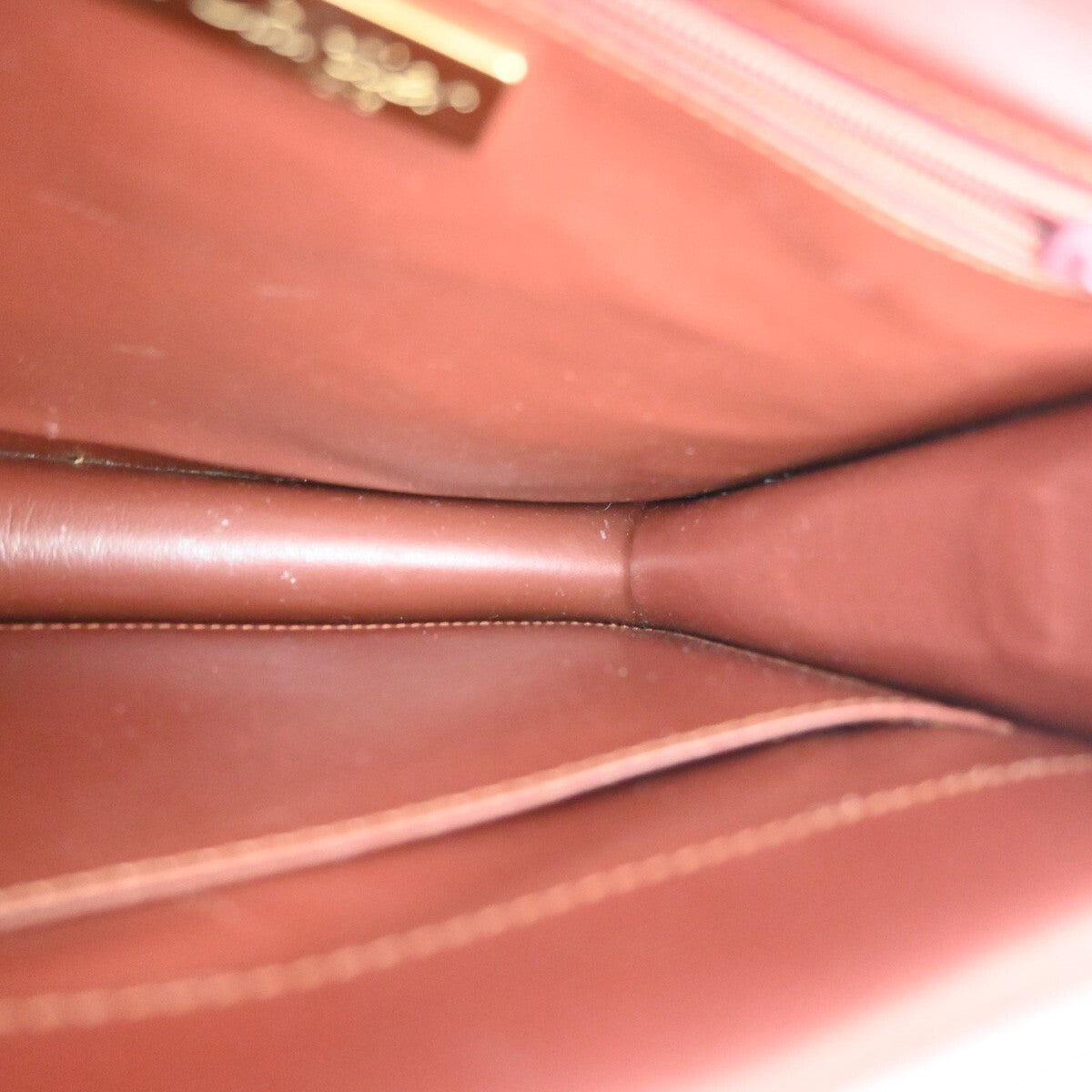 Cartier Must De Cartier Burgundy Leather Shoulder Bag (Pre-Owned)