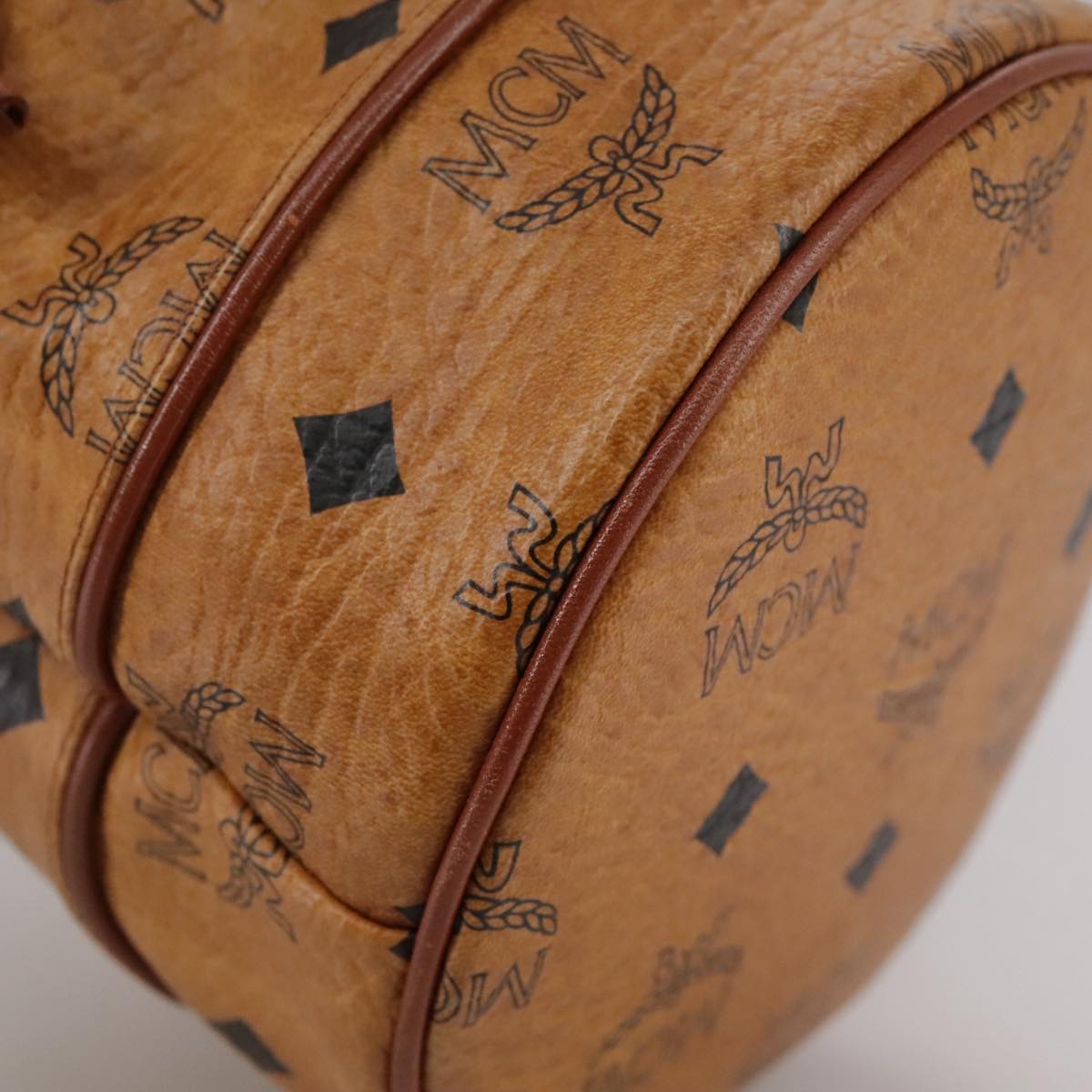 MCM Visetos Brown Canvas Shoulder Bag (Pre-Owned)