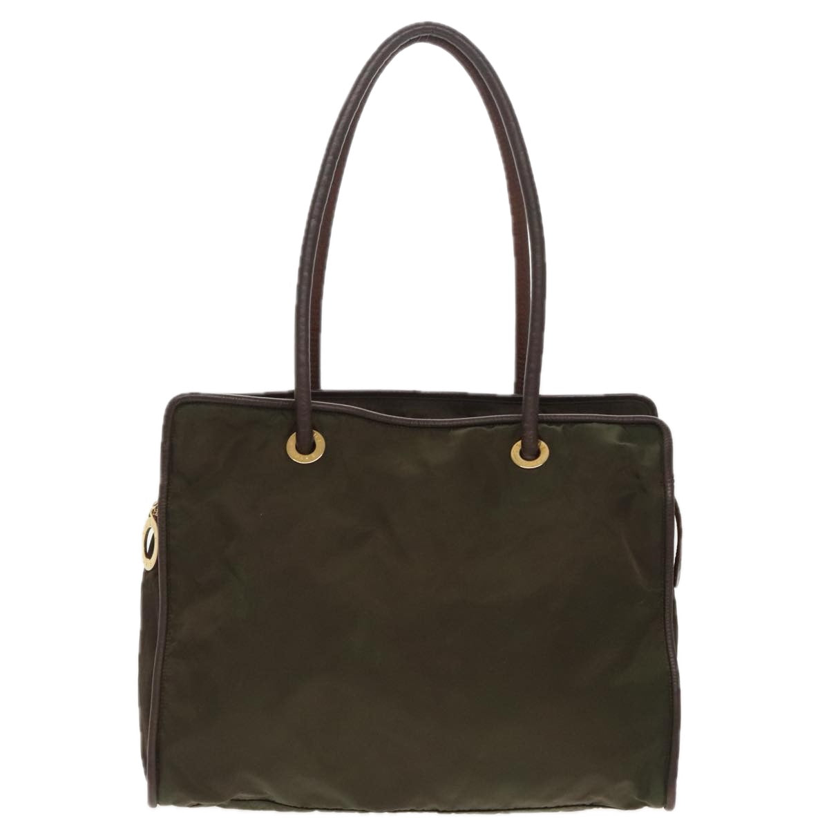 Céline Logo Du Cercle Khaki Synthetic Tote Bag (Pre-Owned)