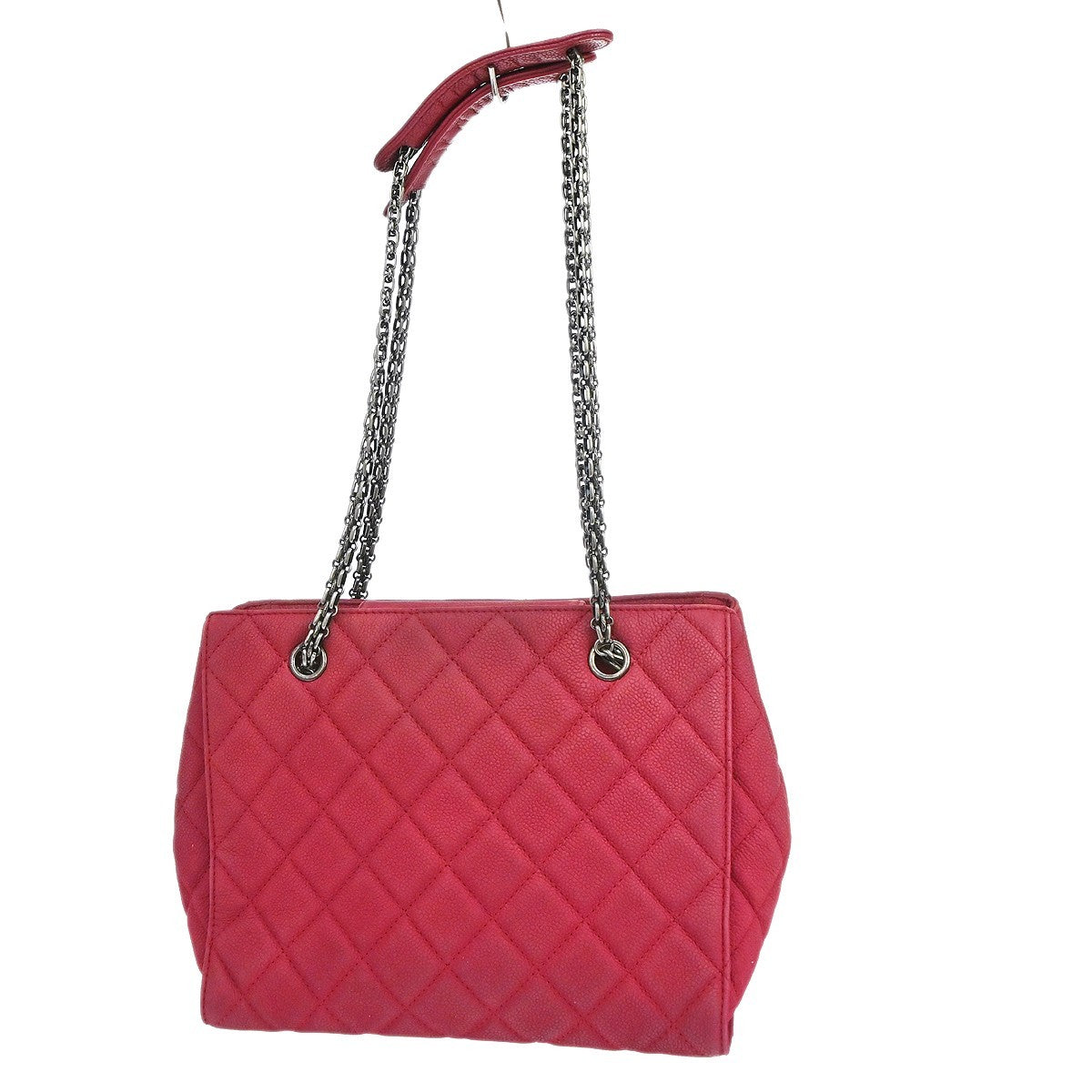 Chanel Reissue Tote Quilted Leather Red Leather Tote Bag Bag (Pre-Owned)