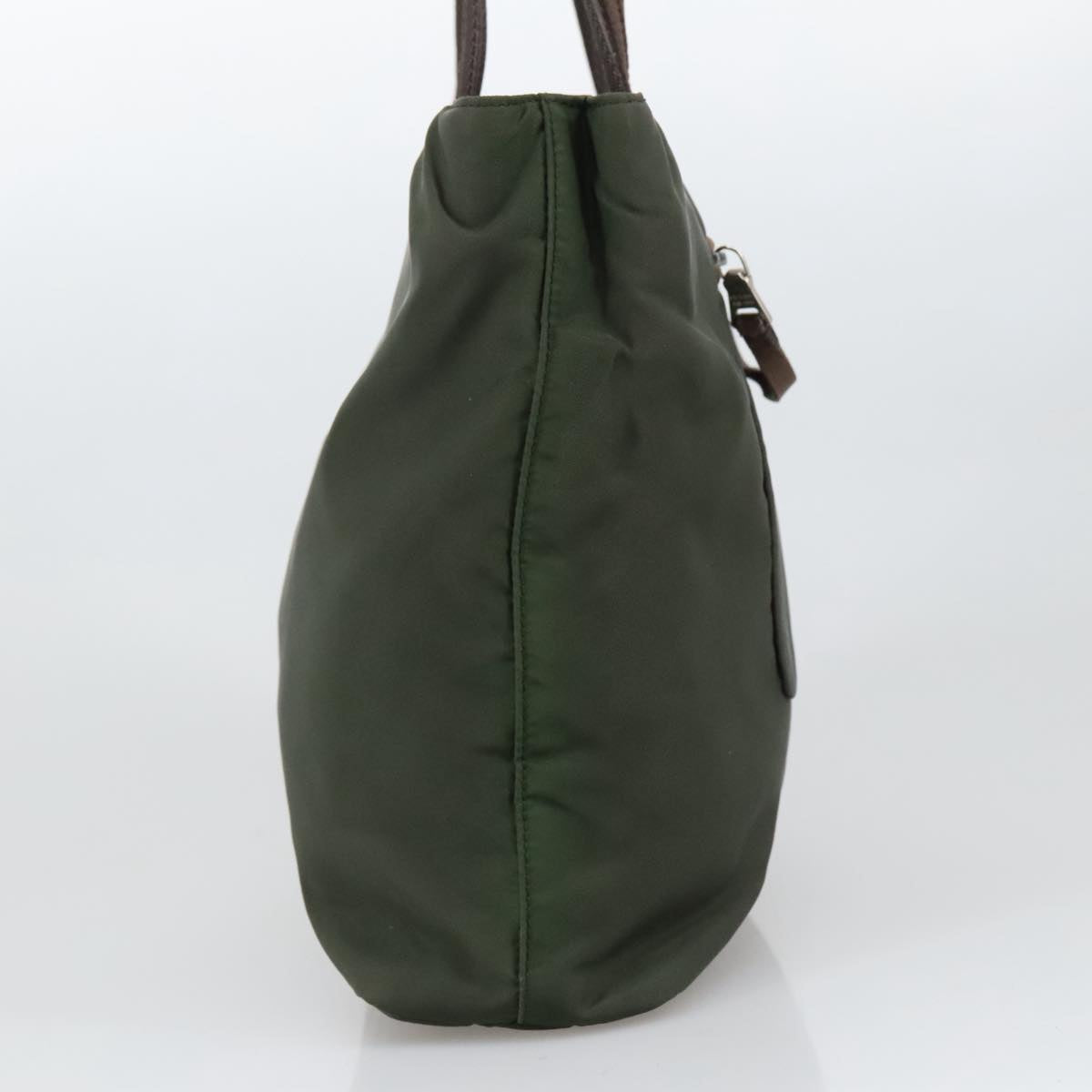 Prada Khaki Synthetic Tote Bag (Pre-Owned)