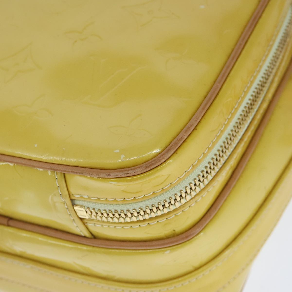 Louis Vuitton Wooster Yellow Patent Leather Shoulder Bag (Pre-Owned)