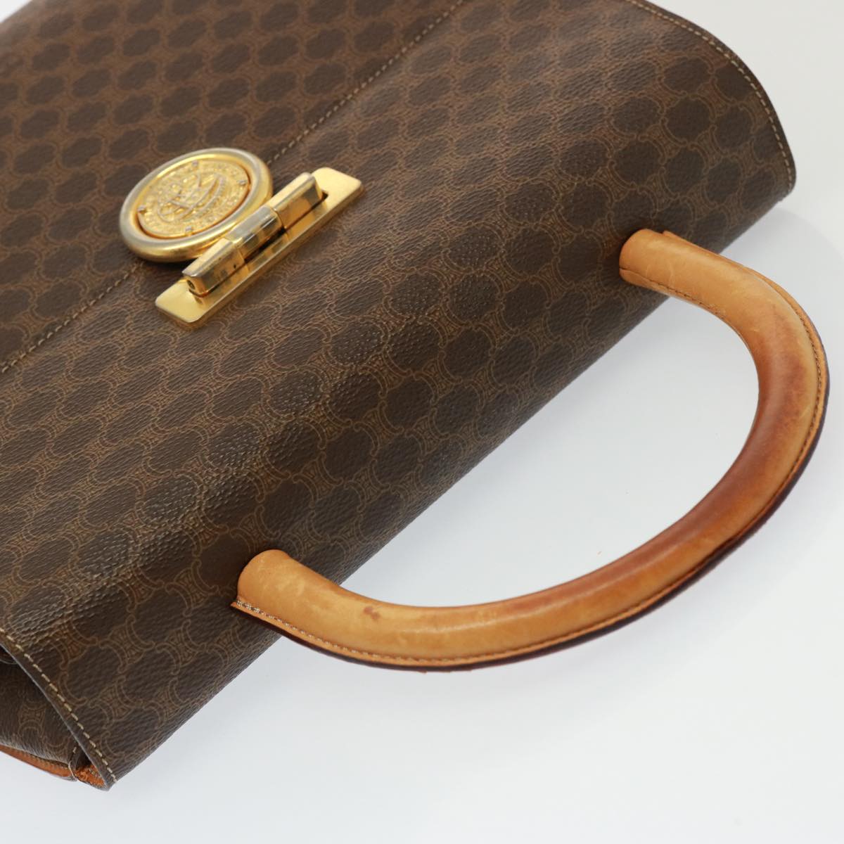 Céline Macadam Brown Canvas Handbag (Pre-Owned)