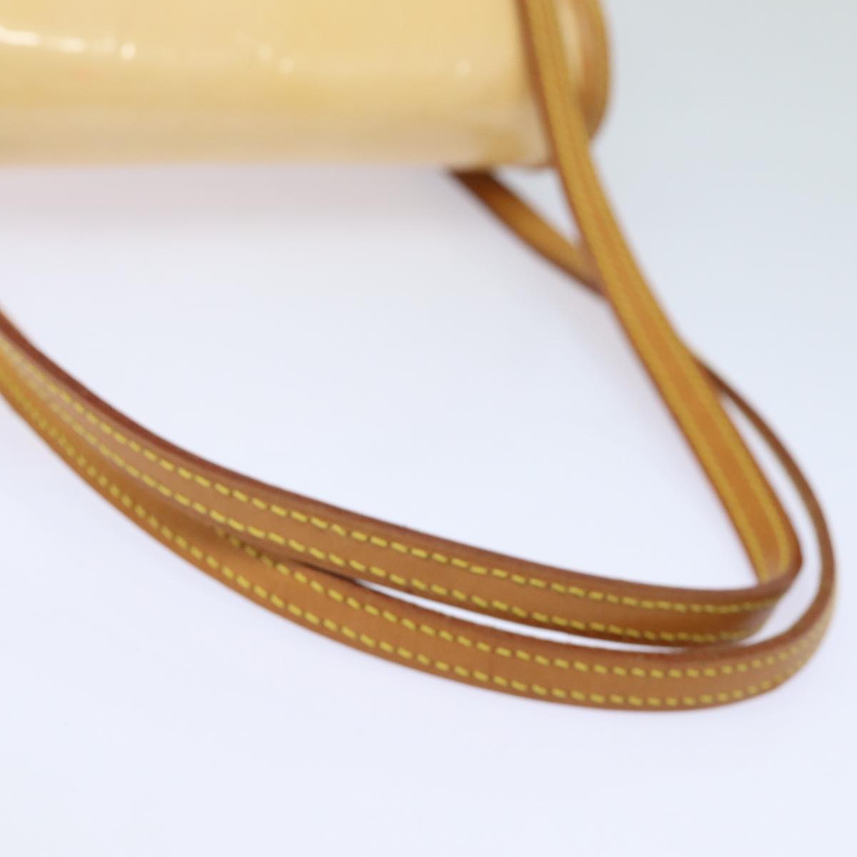 Louis Vuitton Biscayne Bay Camel Patent Leather Shoulder Bag (Pre-Owned)