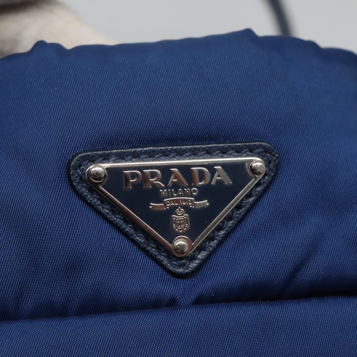 Prada Tessuto Blue Synthetic Handbag (Pre-Owned)