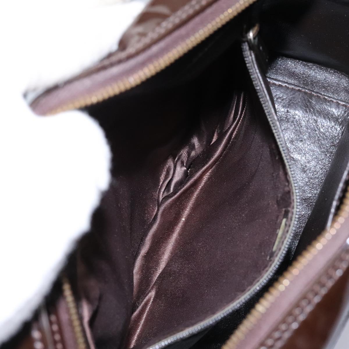 Chanel Camera Brown Patent Leather Shoulder Bag (Pre-Owned)