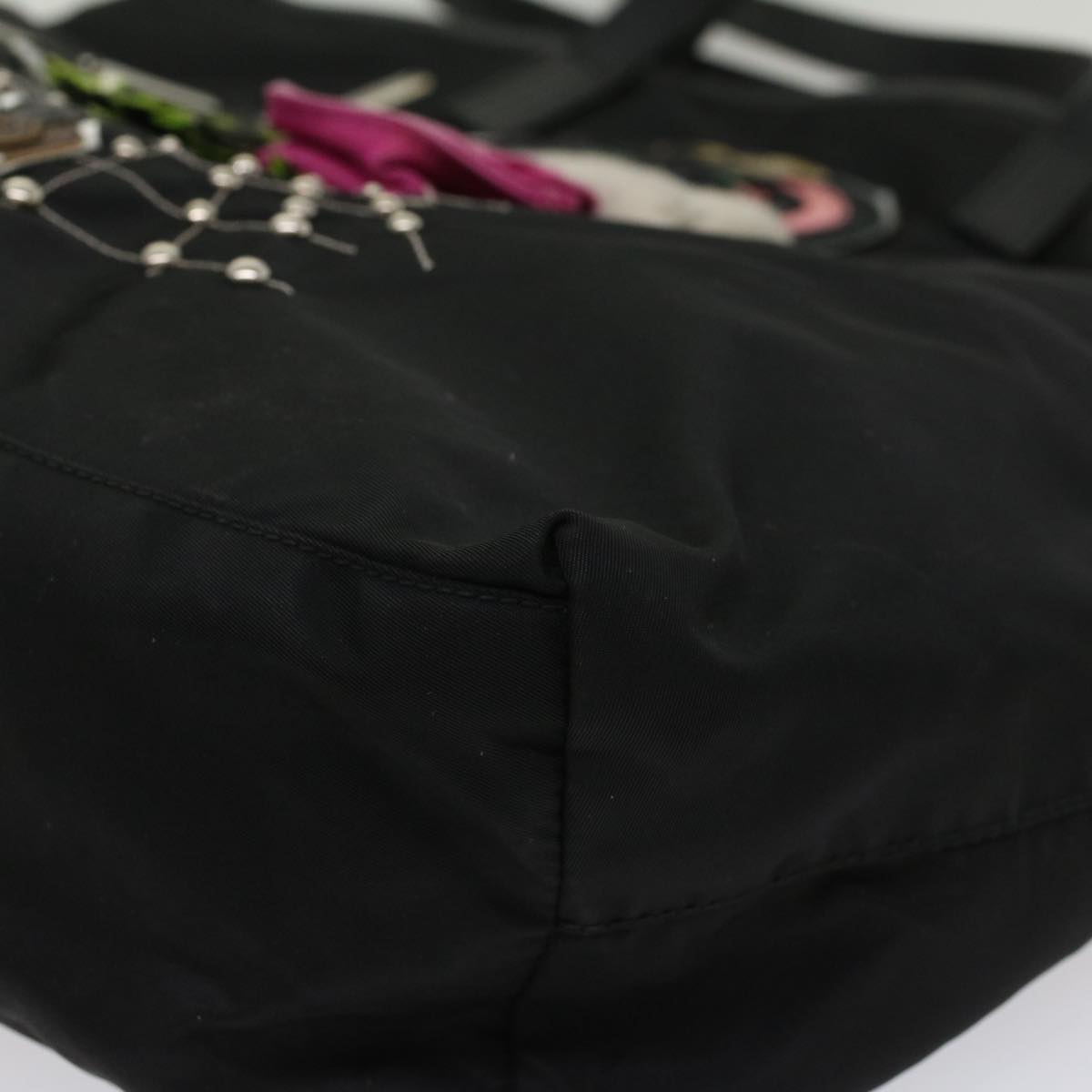 Prada Tessuto Black Synthetic Tote Bag (Pre-Owned)